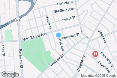 Map image of the property - 28 Hall Ave