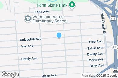 Map image of the property - 8616 Galveston Ave