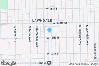 Map image of the property - 1642 S Harding Ave