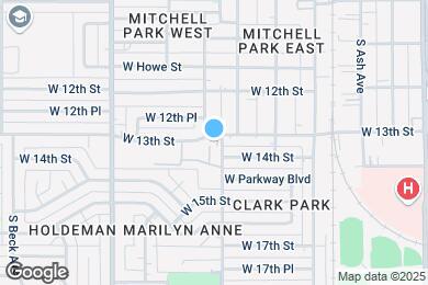 Map image of the property - 609 W 13th St