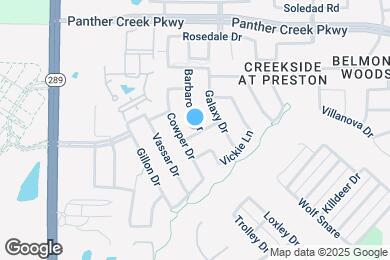 Map image of the property - 13001 Barbarosa Dr
