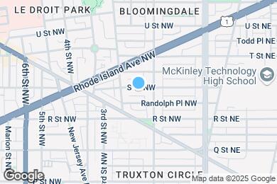 Map image of the property - 124 S St NW