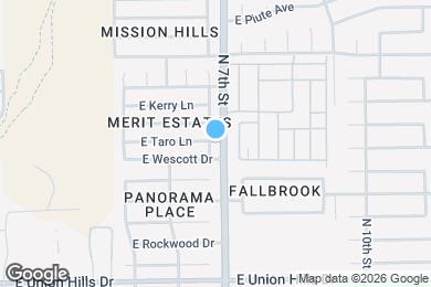 Map image of the property - 19013 N 6th St