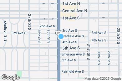 Map image of the property - 3367 4th Ave S
