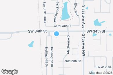 Map image of the property - 922 SW 35th St