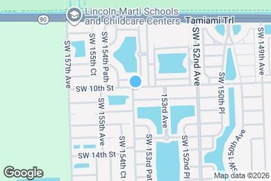 Map image of the property - 15380 SW 10th St