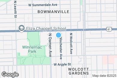 Map image of the property - 5110 N Winchester Ave