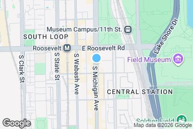 Map image of the property - 1261 S Michigan Ave