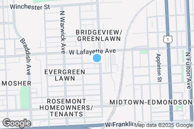 Map image of the property - 810 N Bentalou St
