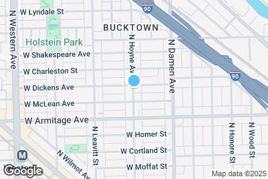 Map image of the property - 2049 N Hoyne Ave