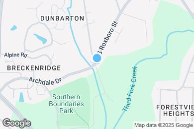 Map image of the property - 2929 S Roxboro St