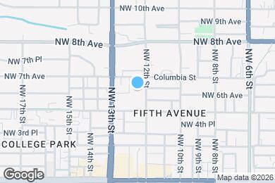 Map image of the property - 1215 NW 6th Pl