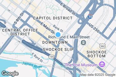 Map image of the property - The Corner Lofts - 1321 E. Main St.