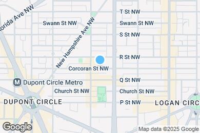 Map image of the property - 1617 Corcoran St NW