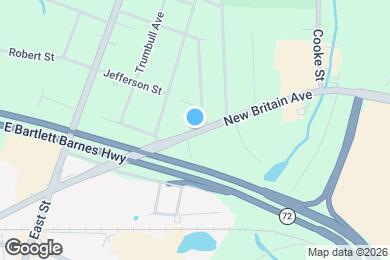 Map image of the property - 105 New Britain Ave