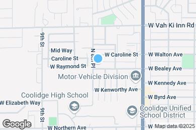 Map image of the property - 668 W Raymond St