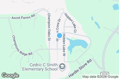 Map image of the property - 28726 Hidden Cove Dr