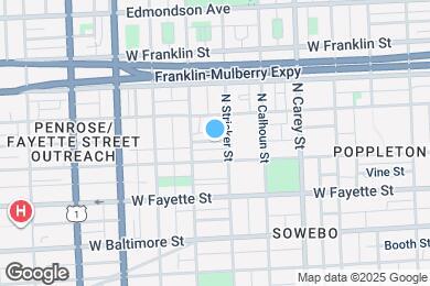 Map image of the property - 1512 Penrose Ave
