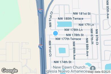Map image of the property - 9121 NW 177th Terrace