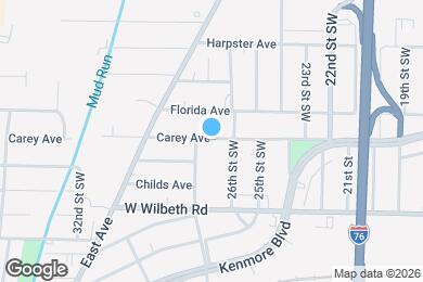 Map image of the property - 1224 Carey Ave