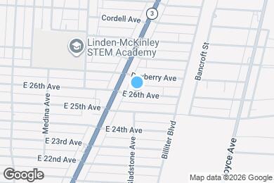 Map image of the property - 1468 E 26th Ave