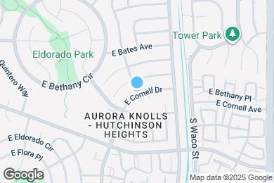 Map image of the property - 17795 E Cornell Dr