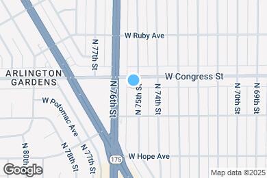 Map image of the property - 4357 N 75th St