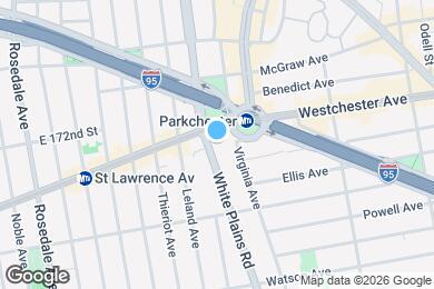 Map image of the property - 1270 White Plains Rd