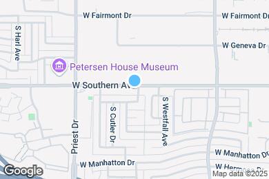 Map image of the property - 1205 W Southern Ave