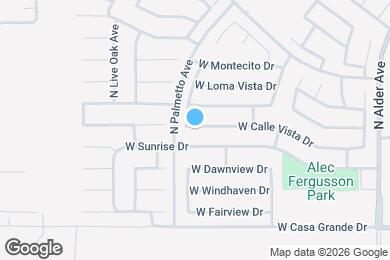 Map image of the property - 2699 W Calle Vista Dr