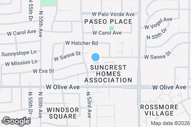 Map image of the property - 9044 N 52nd Dr