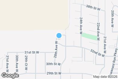Map image of the property - 3202 28th Ave W