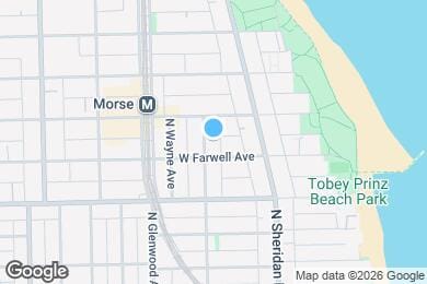 Map image of the property - 6917 N Lakewood Ave