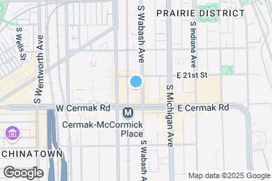 Map image of the property - 2118 S Wabash Ave