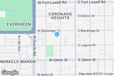 Map image of the property - 201 W Blacklidge Dr