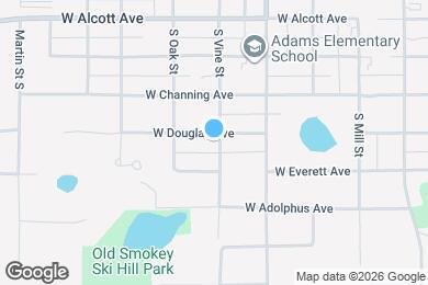 Map image of the property - 401 W Douglas Ave