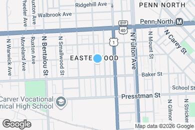 Map image of the property - 1633 N Payson St