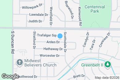 Map image of the property - 2506 Arden Dr