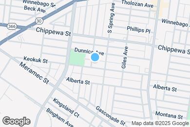 Map image of the property - 3864 Bamberger Ave