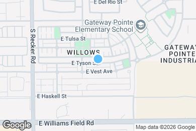 Map image of the property - 4253 E Tyson St