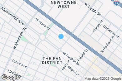 Map image of the property - 1613 W Grace St