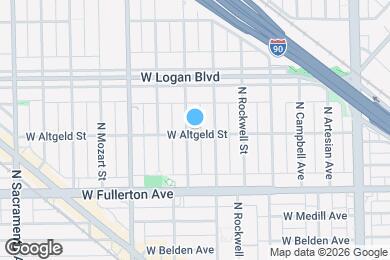 Map image of the property - 2501 N Washtenaw Ave