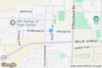Map image of the property - 1618 W Venus St