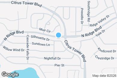 Map image of the property - 1604 Silhouette Dr