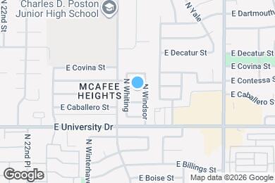 Map image of the property - 2533 E Camino St