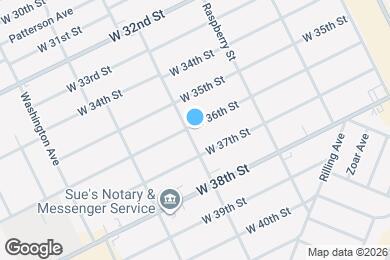 Map image of the property - 1225 W 36th St