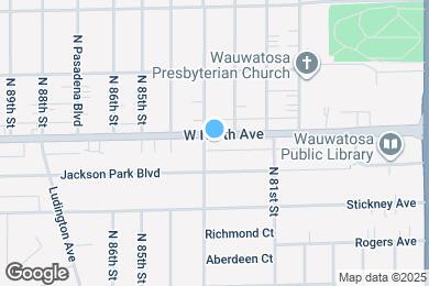 Map image of the property - 8223 W North Ave