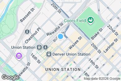 Map image of the property - 1801 Wynkoop St