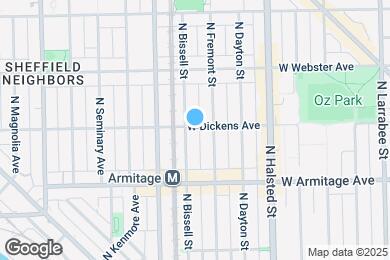 Map image of the property - 923 W Dickens Ave