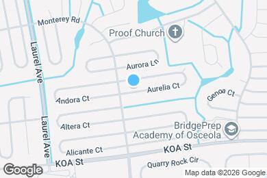 Map image of the property - 196 Aurelia Ct